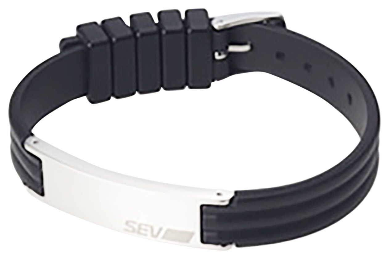 Amazon.co.jp: SEV(セブ)ラインブレスレット2 Sサイズ ブラック