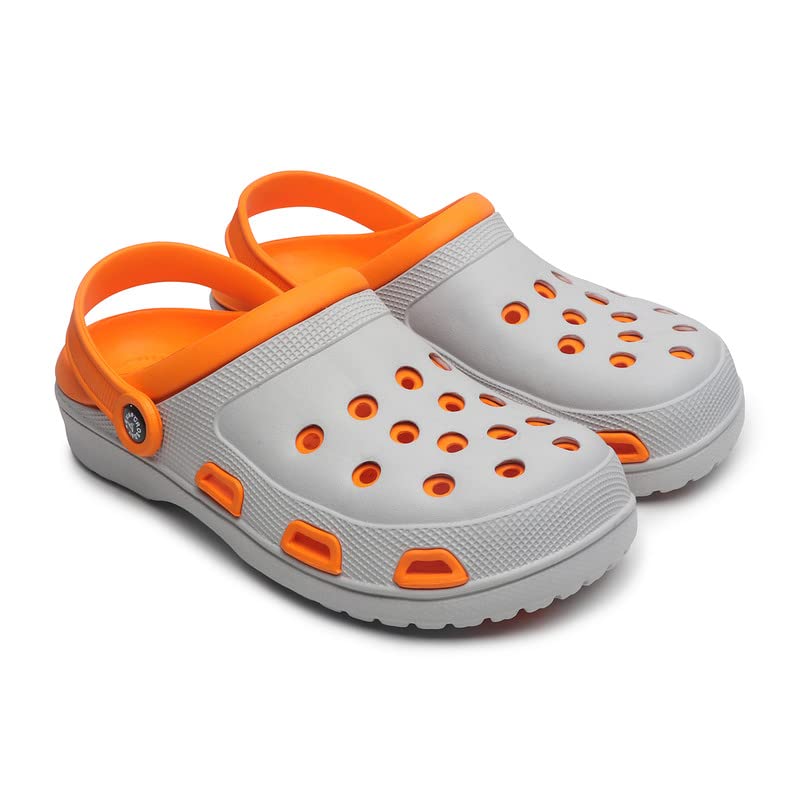AARJU Super Stylish Clogs for Kids | Cushioned Clogs | Sandals with Adjustable Back Strap for Kids | Light Weight (Orange) (B0CFF8RR99) Amazon Price History, Amazon Price Tracker