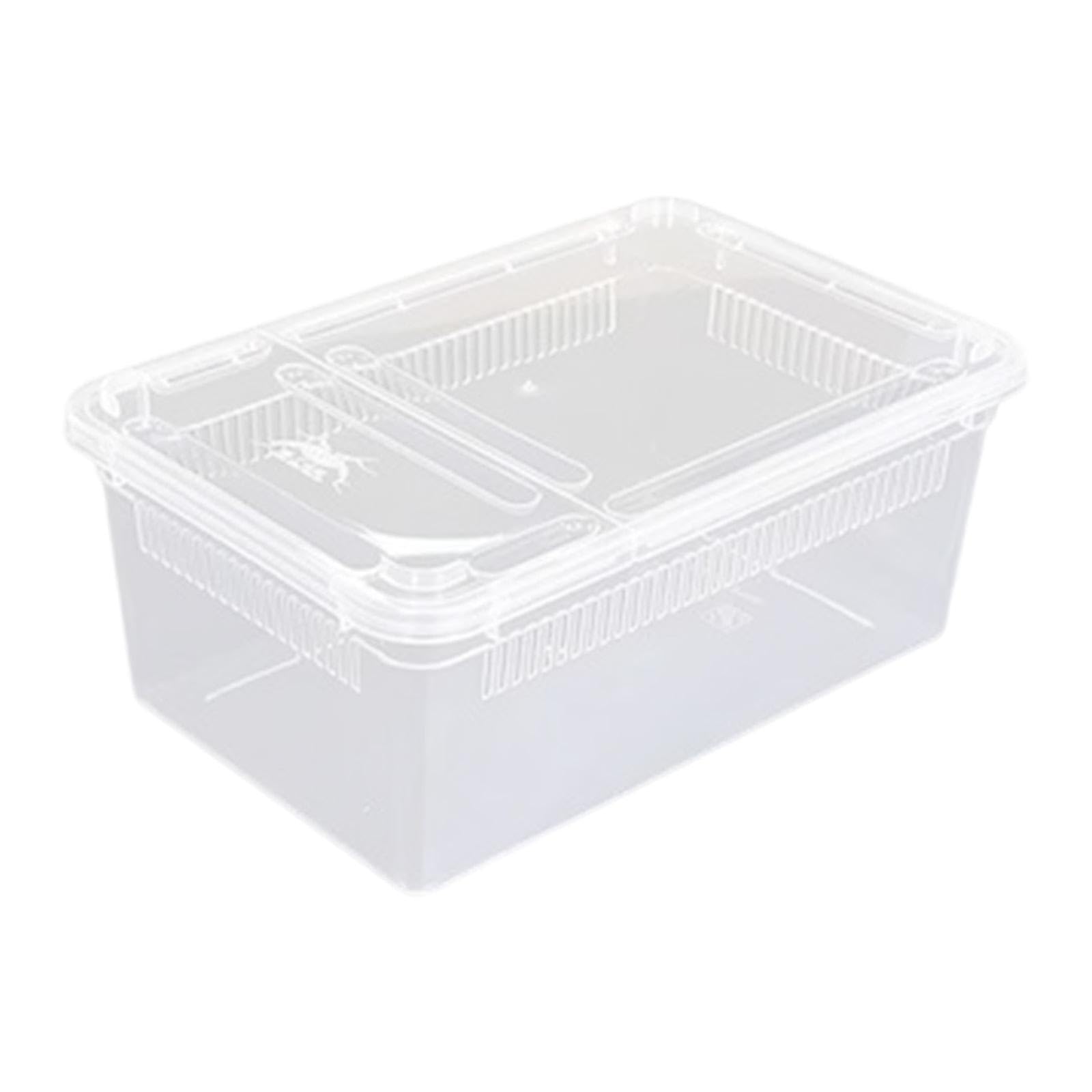 CALANDIS Clear Terrarium Habitat Cage Breeding Box Mini Pet House Reptile Feeding Box Style C | Reptile Supplies-picture-10
