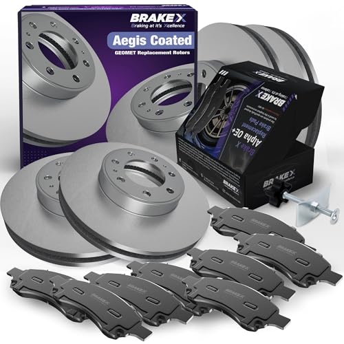 Brake X Front and Rear Brake Pads and Rotors Kit