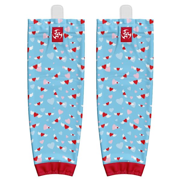 Jersey Ninja Valentines Day - Angel Hearts Pro Style Hockey Socks
