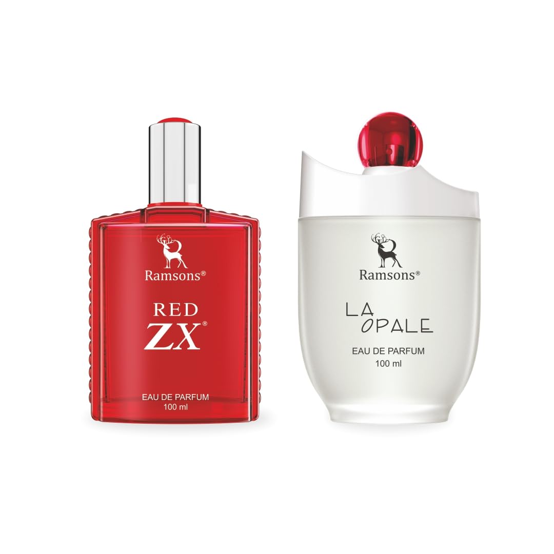 Ramsons - RED ZX & LA OPALE Eau De Parfum | Pack of 2 x 100 ML | Perfume For Men | Long Lasting Perfume-image-36