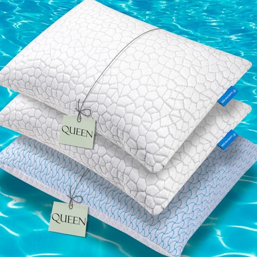 Set 2 Almohadas espuma viscoelástica tamaño Queen