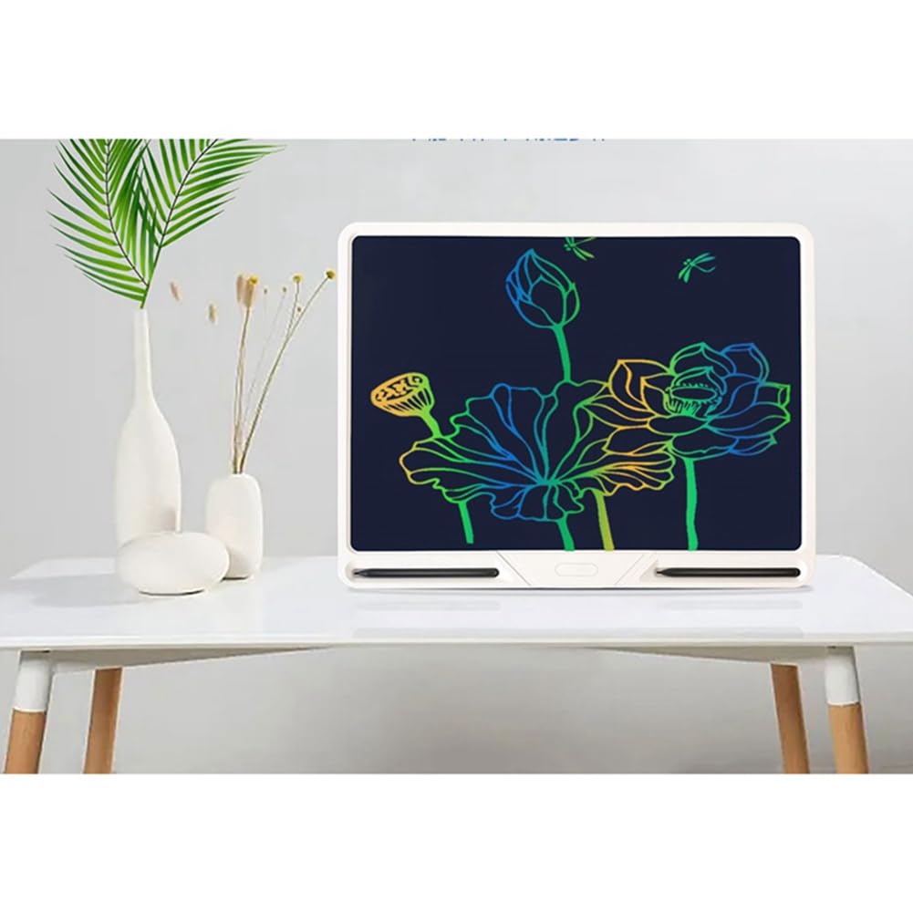 20 Wiederaufladbares Elektronisches LCD-Zeichenbrett, Buntes Schreibbrett, Graffiti-Handschriftbrett, Zeichenbrett, Schwarz, Langlebig, Einfache Installation, Einfach zu Bedienen
