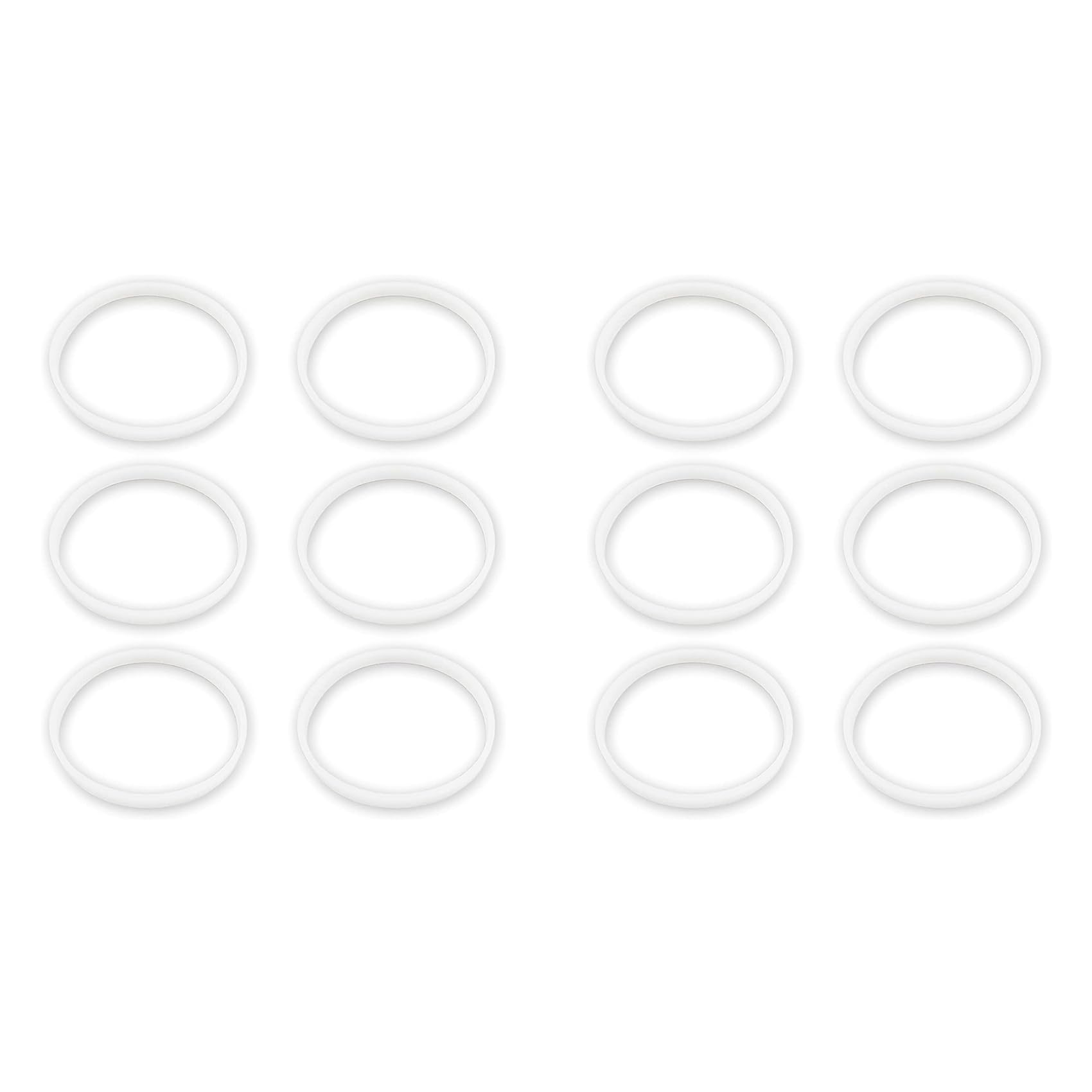 Hndhbfgrt 12 Pack Rubber Gaskets Replacement Seal White O-Ring for Juicer Blender Cups Replacement Parts Seals BL770 Small