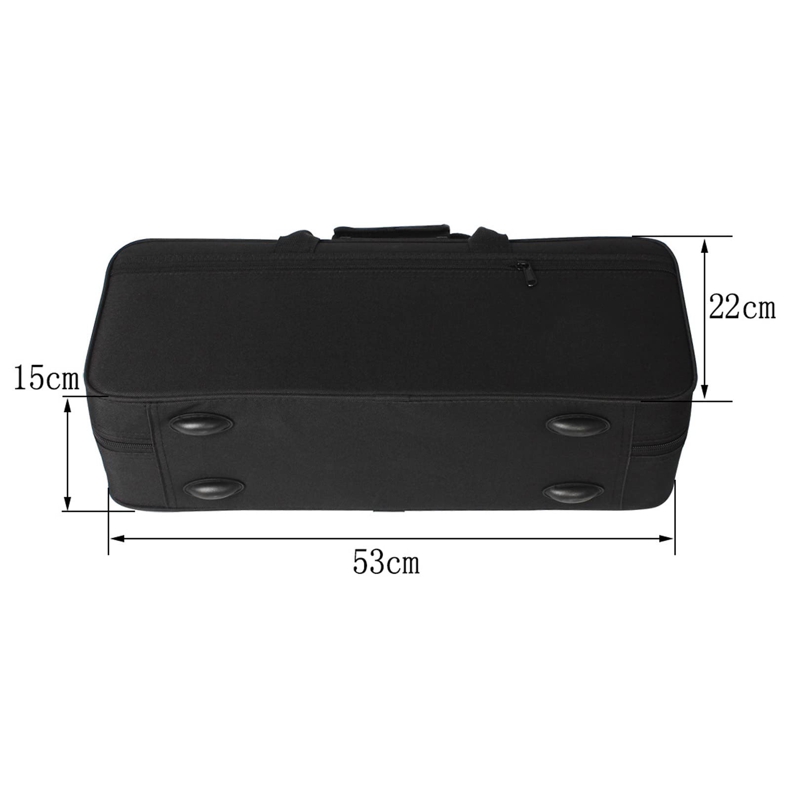 Custodia portatile per tromba, zaino leggero ispessito, spalline regolabili, accessori per strumenti a fiato nero