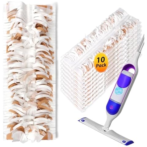 Aoydr 10 PCS Disposable Mopping Pad Refills for Swiffer PowerMop Multi-Surface Mopping Pad Refills for Floor Cleaning, Brown Cover