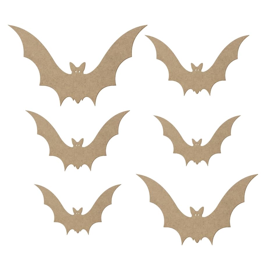 MDF Holz Fledermaus V1 - Deko Basteln 5-50cm, Pack mit:25 Stück, Breite:9cm breit