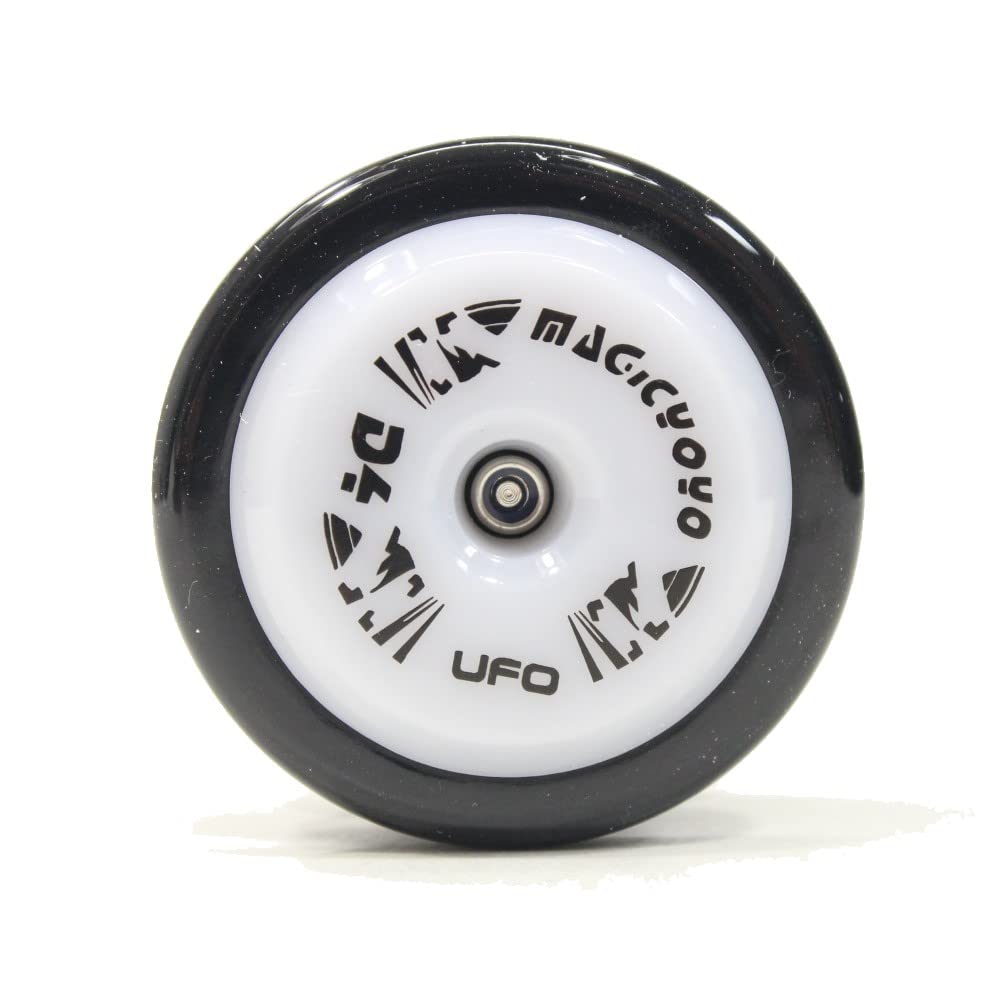 MAGICYOYO D4 UFO Yo-Yo - Polycarbonate Responsive YoYo (Black with White Cap)