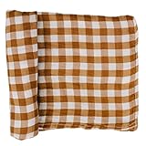 Mebie Baby Gingham Muslin Swaddle, Modern and Neutral Swaddle Blanket for Baby Girl or Boy, Soft Baby Blankets, Newborn Swaddle Blanket, 0-3 Month, Comfy Wrap, Baby Essentials & Gifts