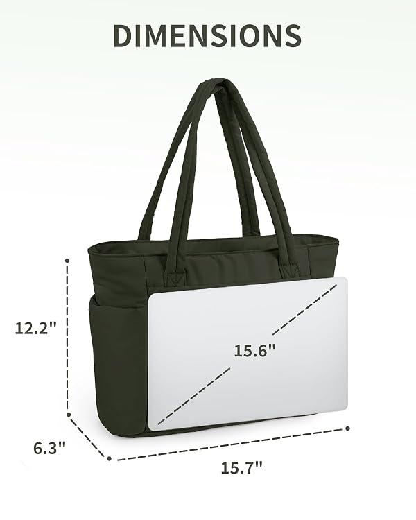 Wandering Nature Tote Bag for Women, Puffy Handbags for Work, Travel, Nurse by Wandering Nature - Used condition - Image 7