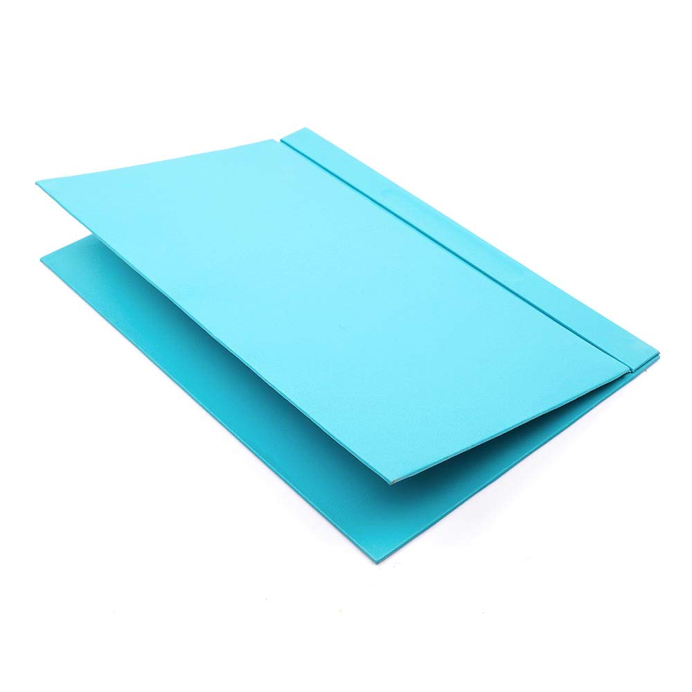 Schreibtisch-Set aus Leder – Schreibtischunterlage – Notizpapierhalter – Stifthalter – Lederuntersetzer – 4 Zubehörteile – Schreibtisch-Organizer – 4 Stück (Turquoise)