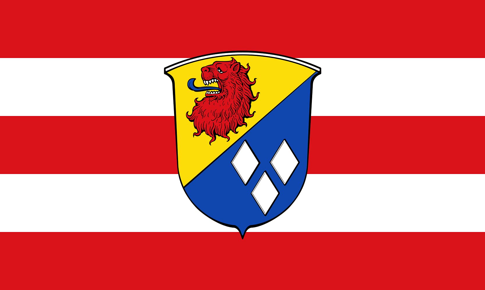 Drapeau Ernsthofen Modautal grand format pour mât extérieur