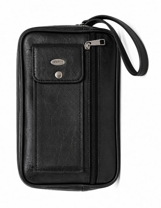 Image of PSH Men's Synthetic Leather Cash Pouch /Money Carrying Multipurpose travel Big Wrist Clutch Business Handbag Sling Document Carry Bag, High-capacity Shop Size- 26x17x7 Cms