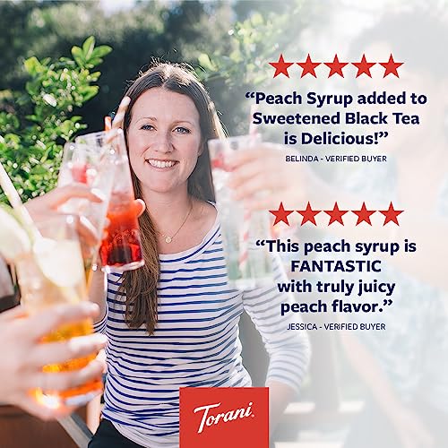 Torani Peach Flavored Drink Syrup, 25.4 fl oz, 4 Pack - image 2