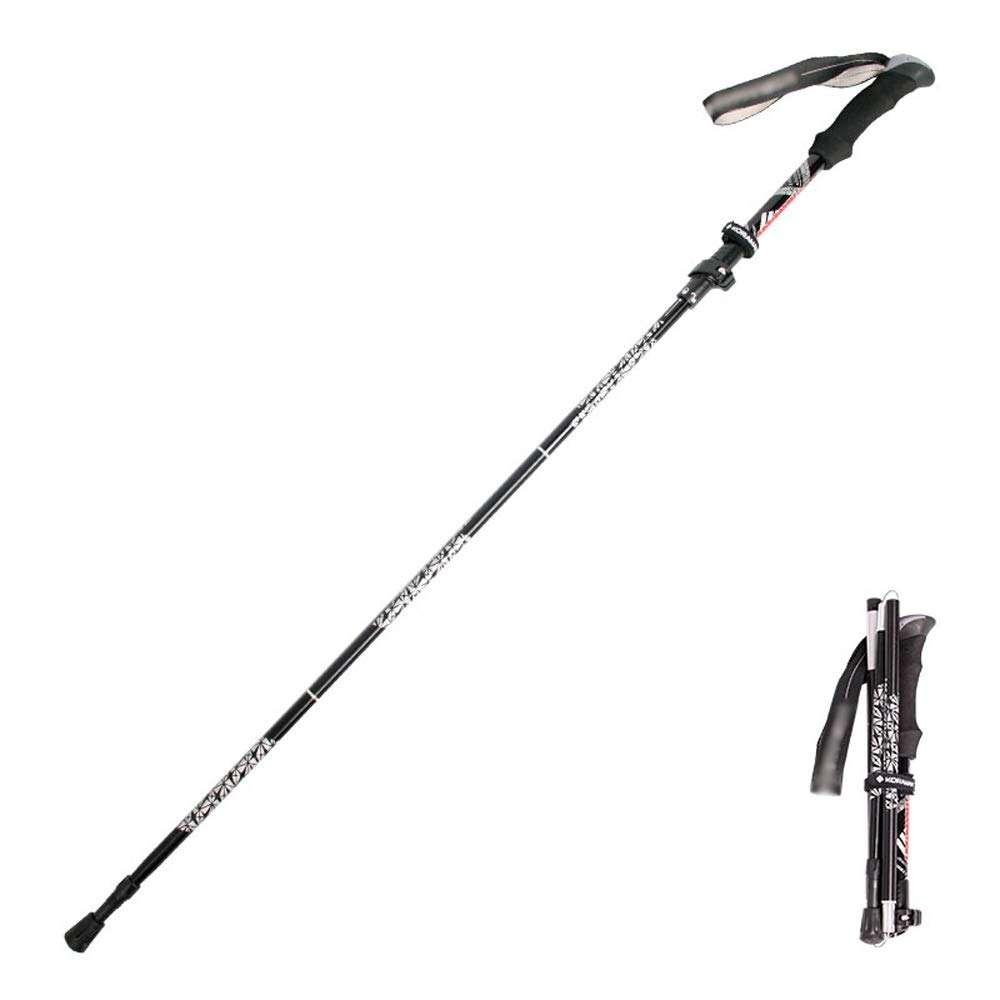 Ultralekki aluminiowy kij trekkingowy, 5-sekcyjny składany kij do wspinaczki górskiej na świeżym powietrzu, przenośny sprzęt do wspinaczki, dłoń, modny Chaser of Light