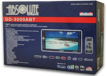 Miniatura 9 de Absoluta 7-Inch visualización reproductor de DVD Receptor con sistema de visualización táctil multimedia doble DIN y panel frontal extraíble