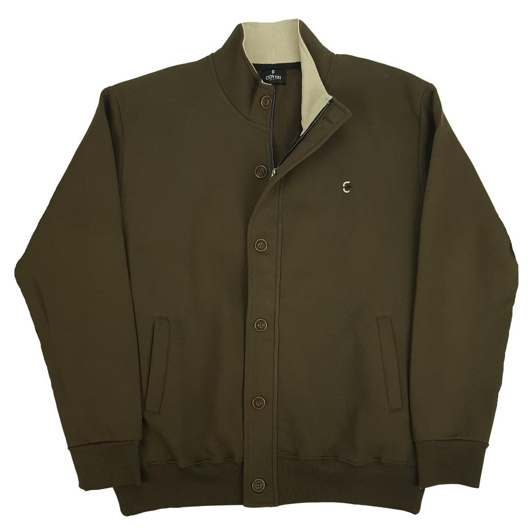 Sudadera Cárdigan Chaqueta con Botones Cremallera Bolsillos Cremallera Hombre Tallas Grandes XXXXL 5X