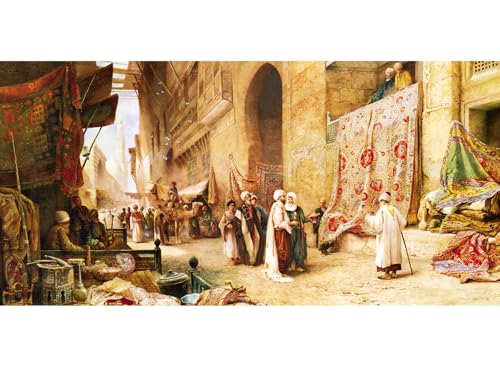 Puzzle Anatolian - A Carpet Sale In Cairo, 1500 piese, Panoramic (3751)