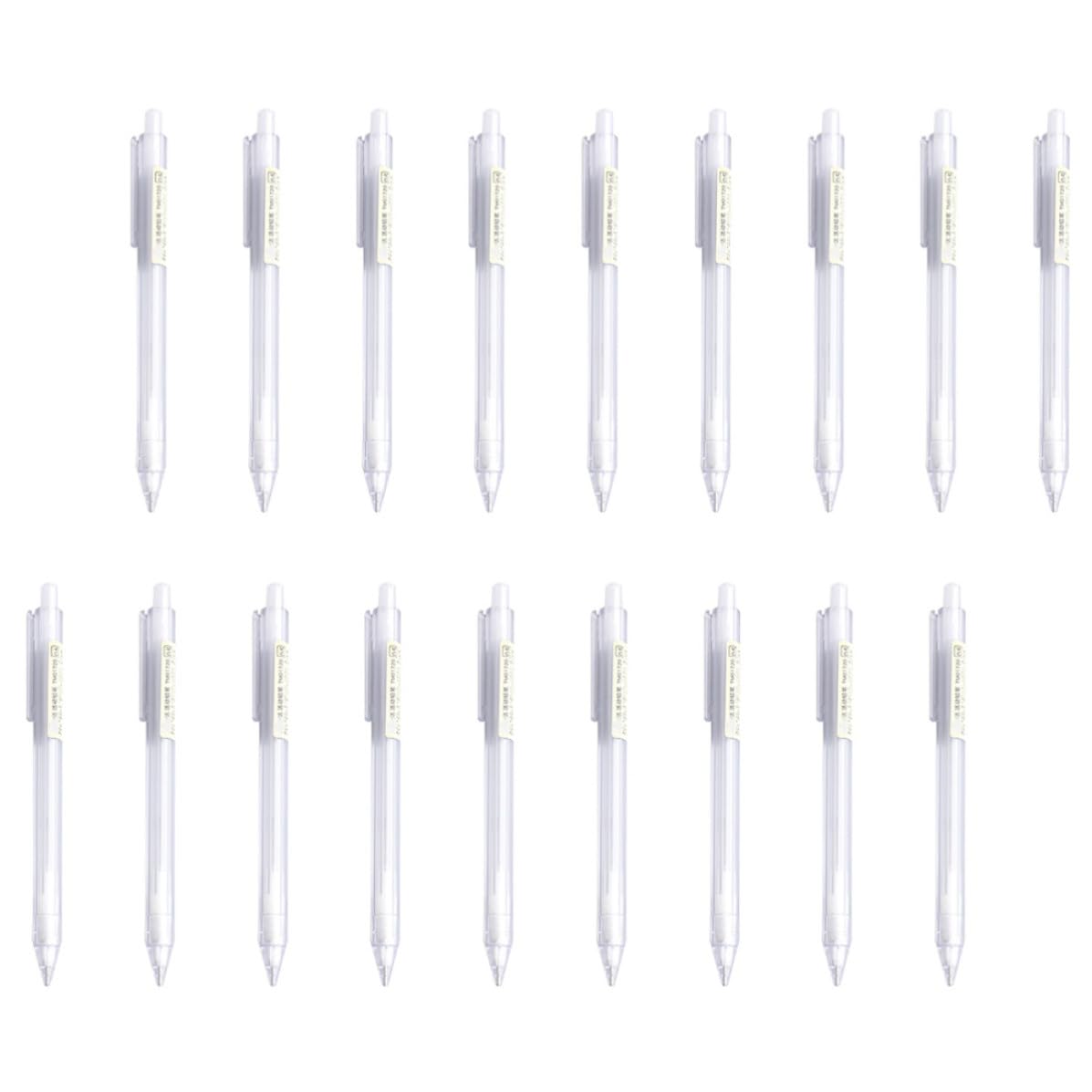 LIFKOME 50 Piezas Lápiz Mecánico Transparente Diseño Único y Agarre Cómodo, Punta 0.5mm, Adecuado para Dibujo y Uso Escolar Diario