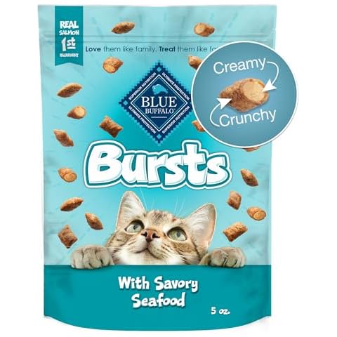 Blue Buffalo Bursts Crunchy Cat Treats, Seafood Cover