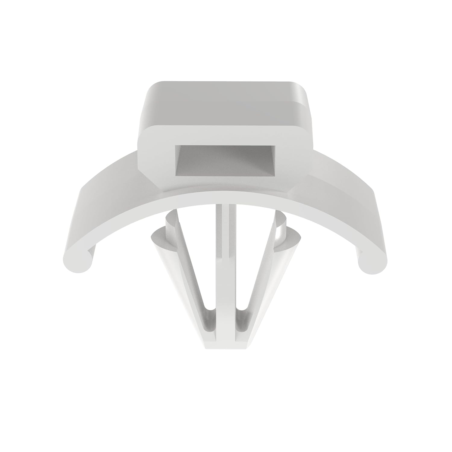 Panduit PWMS-H25-C Push Barb Cable Tie Mount, Nylon 6.6, Indoors Environment, Push Barb Mounting Method, Natural, 0.25" Panel Hole Diameter, 0.11" Max Panel Thickness (Pack of 100)