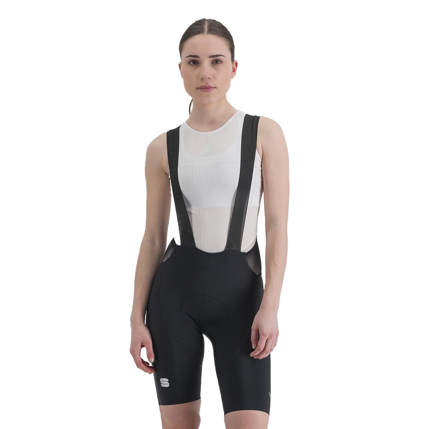 Sportful 1122018-171 Classic W BIBSHORT Pantaloncini Donna Black Ash Grey L