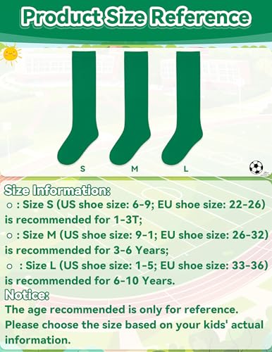 Image of Olreco Kids Soccer Socks Toddler Baseball Socks 3D Heel Youth Softball Sock for Girls Boys Football Accessories Cotton