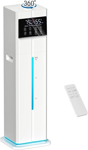 Miniatura 1 de Humidificador de niebla fría de 9L2.4 galones, humidificadores ultrasónicos silenciosos de llenado superior para dormitorio, cubre 550 pies