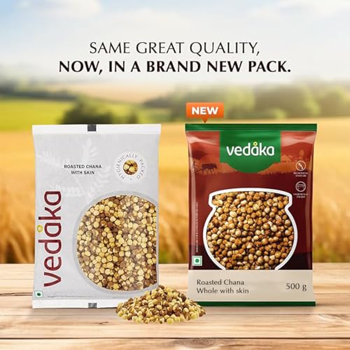 Image of Amazon Brand - Vedaka Roasted Chana Whole with skin 500 g