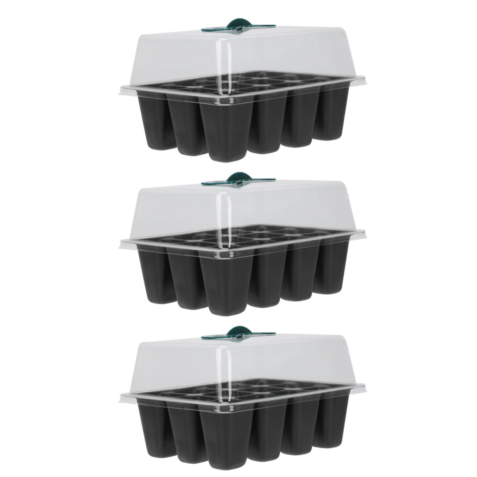 BESTonZON 2 Set Vassoio per Piantine con Contenitore per Germinazione con per Microgreens E Insalate 3 Pezzi*2