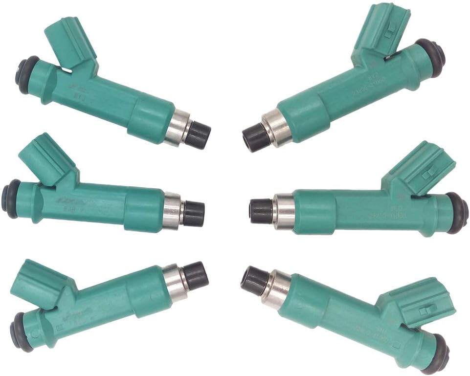 JESBEN FJ787 6pcs Set Fuel Injector 12 Holes Nozzles Replacement for Tacoma Tundra 2005 4Runner 4.0L 2003-2009 FJ Cruiser 4.0L 2007-2009 23209-39075 23250-31060