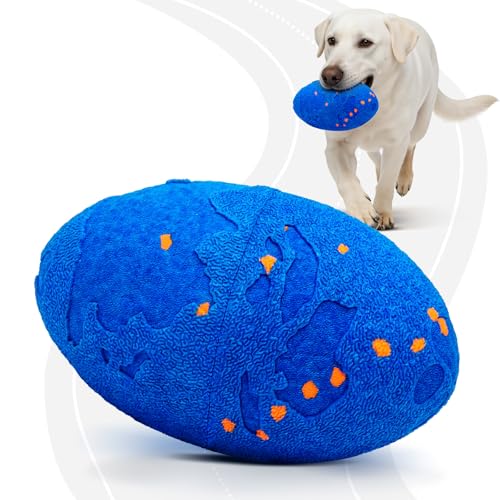 Smart Interactive Dog Toy, Pet Ball Toys Automatic Moving for Medium Large Dogs (Vbleu)