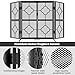 Amagabeli 3 Panel Fireplace Screen with Doors 48