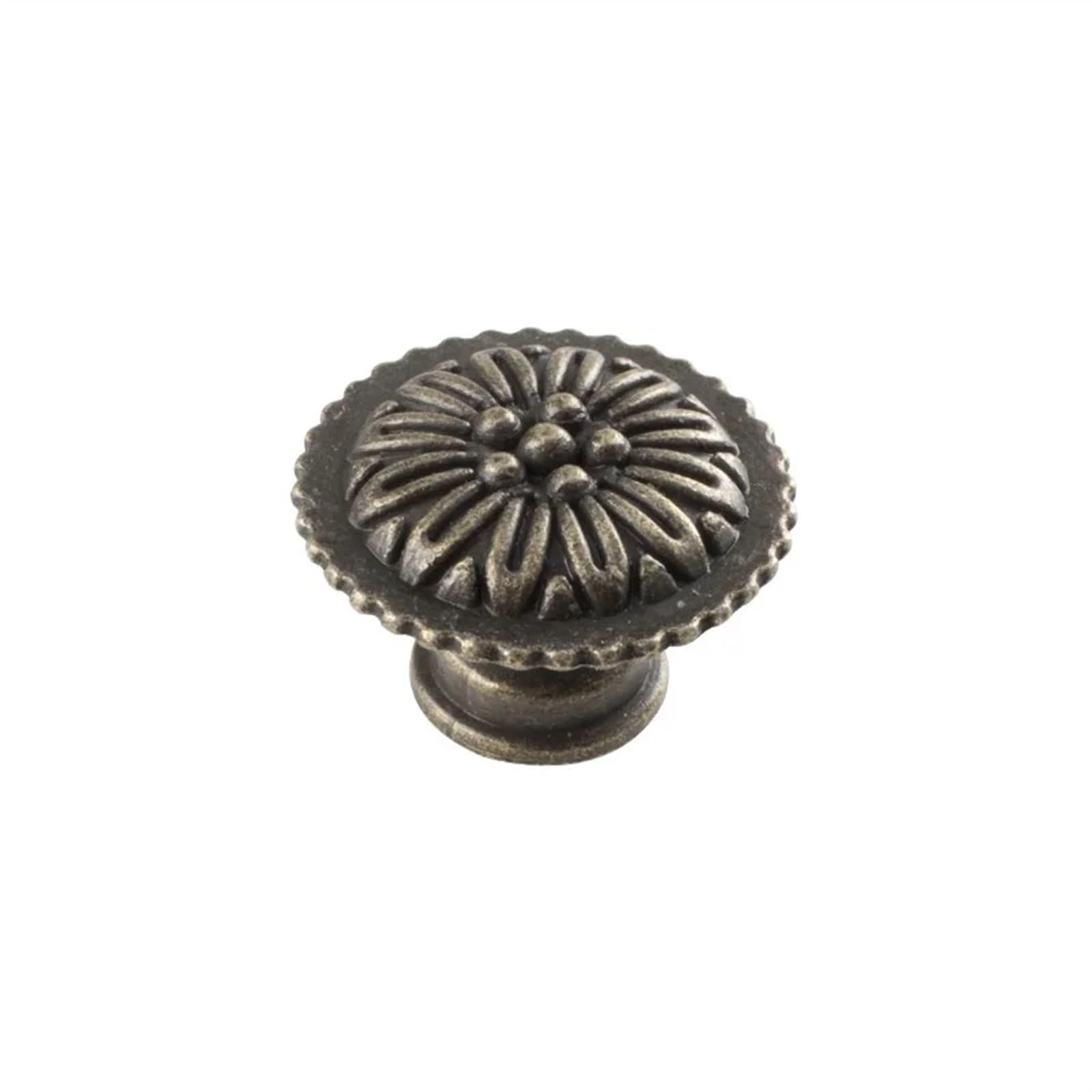Poignée d'armoire ronde en alliage de zinc et cuivre antique