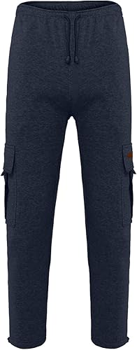 Miniatura 4 de bwdbhd Pantalones deportivos para hombre con bolsillos pantalones deportivos para hombre grandes y altos pantalones de entrenamiento elásticos