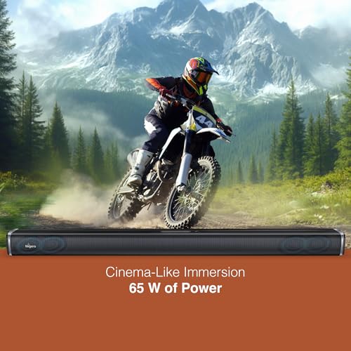 Image of FINGERS Octane-WM65 Multimedia Sound Bar with Powerful 65 Watts, Mic Input, Bluetooth, USB, AUX, Optical, HD Interface, Coaxial, Customised EQ Modes, Wall Mountable & Remote Control