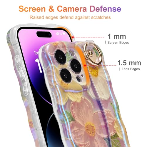 Coque durable iPhone 16 Plus rose avec anneau bracelet intégré - 7