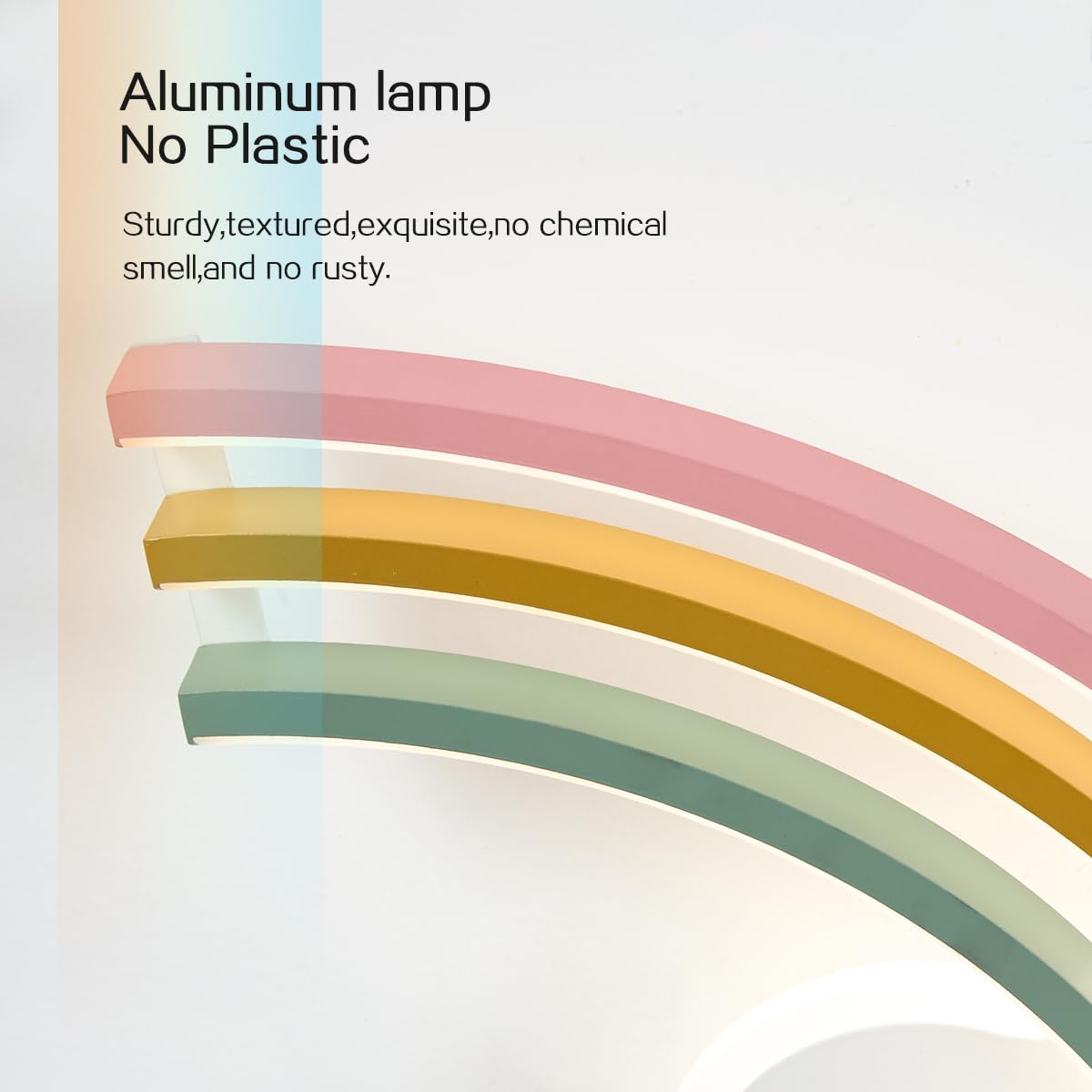Lámpara de techo para habitación infantil 62 cm, luz LED con mando a distancia, nube creativa, lámpara de techo arcoíris, 3000 K-6000 K, intensidad variable, temporizador y luz nocturna para