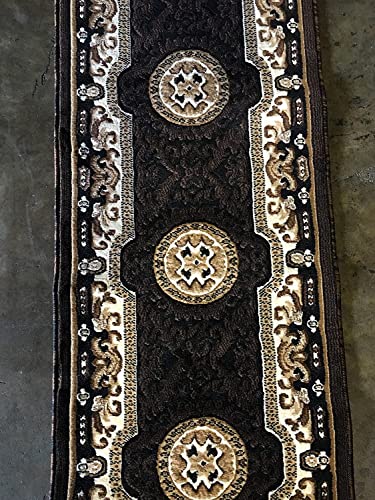 Tapete Floral Lavable Negro 2 ft x 7 ft miniatura 6