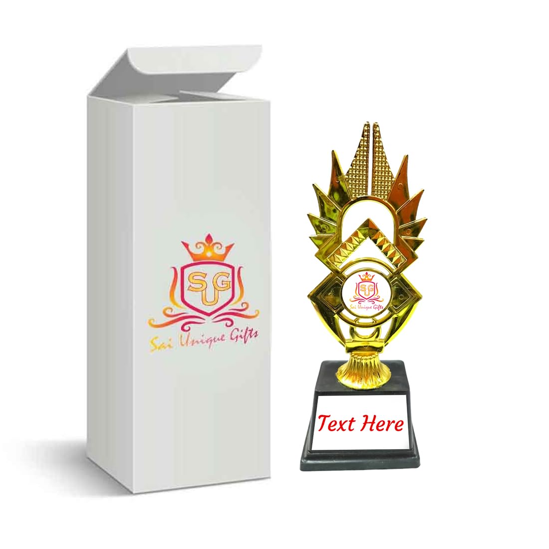 SAI UNIQUE GIFTS Customized Designer Trophie with Plastic Base Shield for Winners Party Celebrations Ceremony Appreciation Gift Trophy Award for School Sport Academy for Teachers and Students-picture-27
