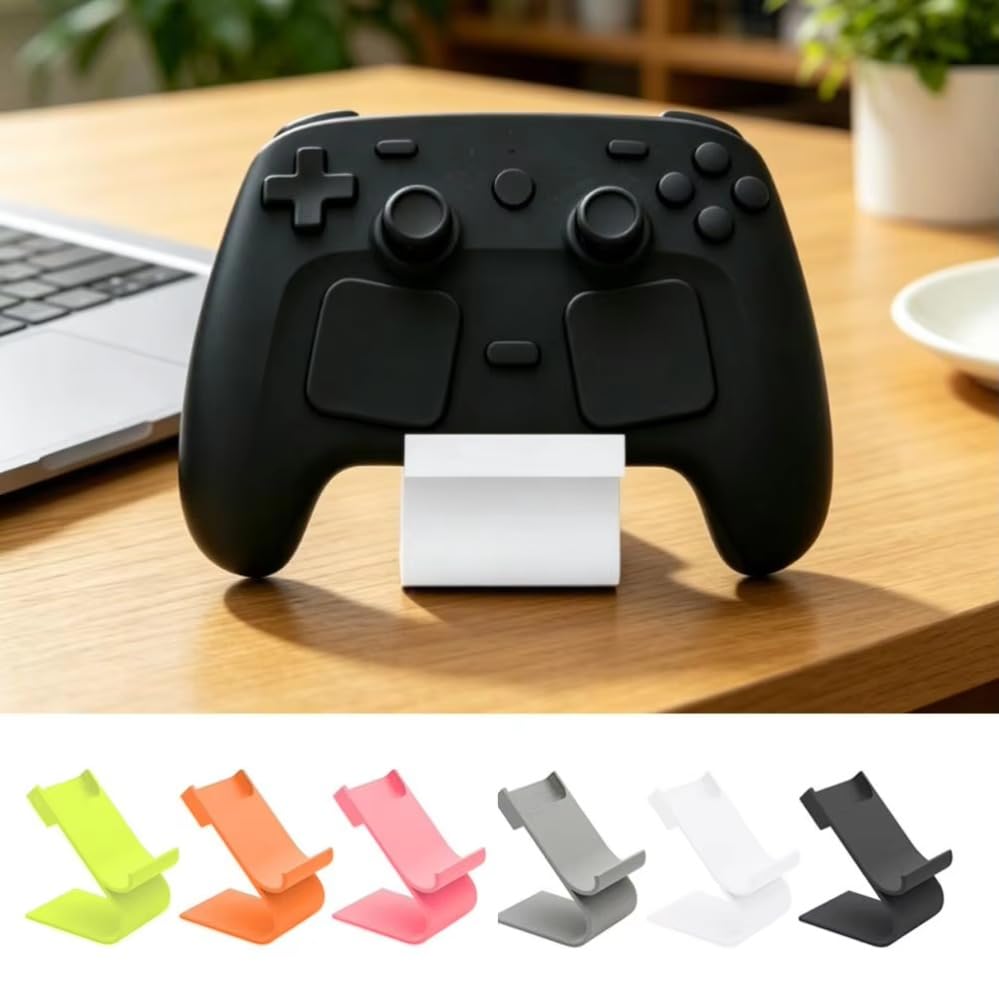 IFEEHE Desktop Holder Dock Display Stand Adjustable For Steam Controller 2 Game Accessories (Black)