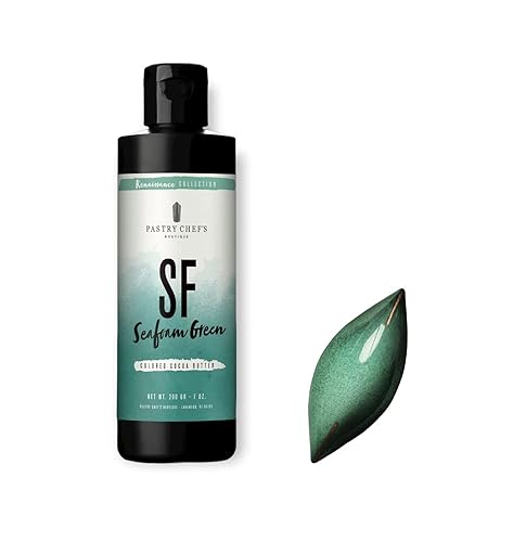 Miniatura 3 de Pastry Chef's Boutique Renaissance Collection - Colorante de manteca de cacao de color prémium para chocolate, 7 onzas, verde real