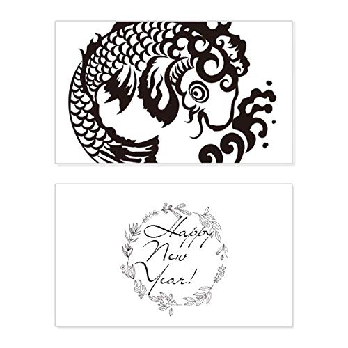 Tarjeta de Año Nuevo estilo japonés: decoración y felicitación oriental para tu hogar