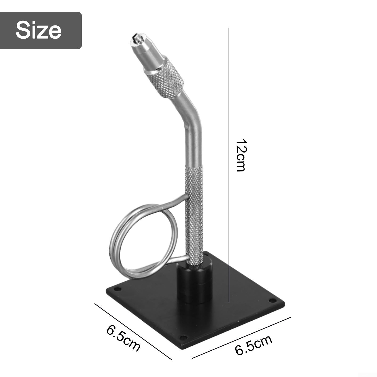 Portable Fly Tying Vise with Base Mini Travel Fly Tying Tool Alloy Steel Fishing Equipment, Pocket Size Vise for Fly Fishing, 4-3/4