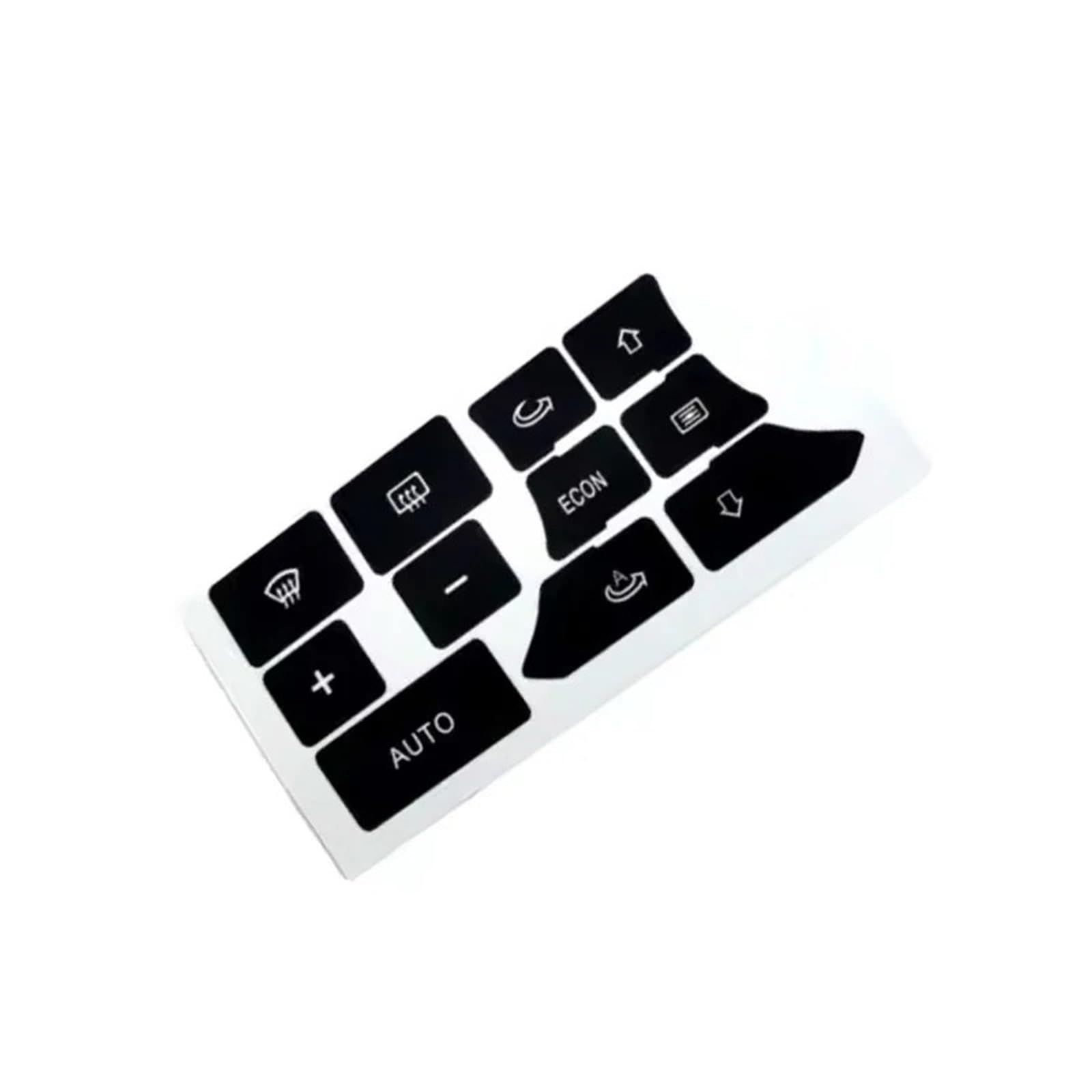 Interior Button Decals Compatible with A3 for 8P 2003-2012 Car Dashboard Button Repair Stickers Dash Climate Control Switch Decals Auto Interior