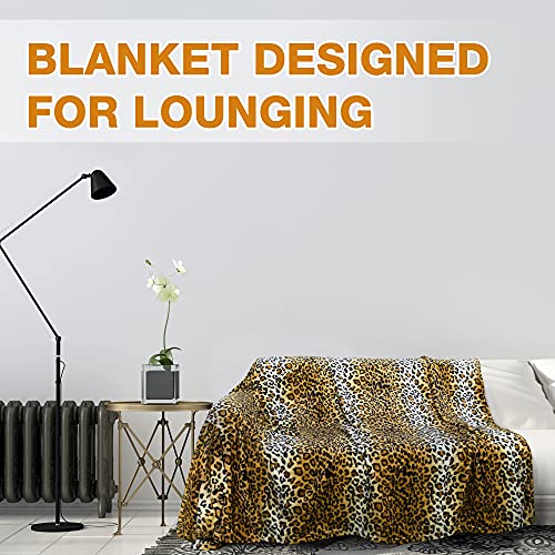 Tirrinia Wearable Fleece Blanket With Sleeves For Adult Women Men, Super Soft Comfy Plush Tv Blanket Throw Cuddly Wrap Cover For Bed Sofa And Couch 73" X 51'' Cheetah #TOP5