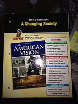 Paperback A Changing Society, Unit 9 Resources, Fast File (The American Vision) Book