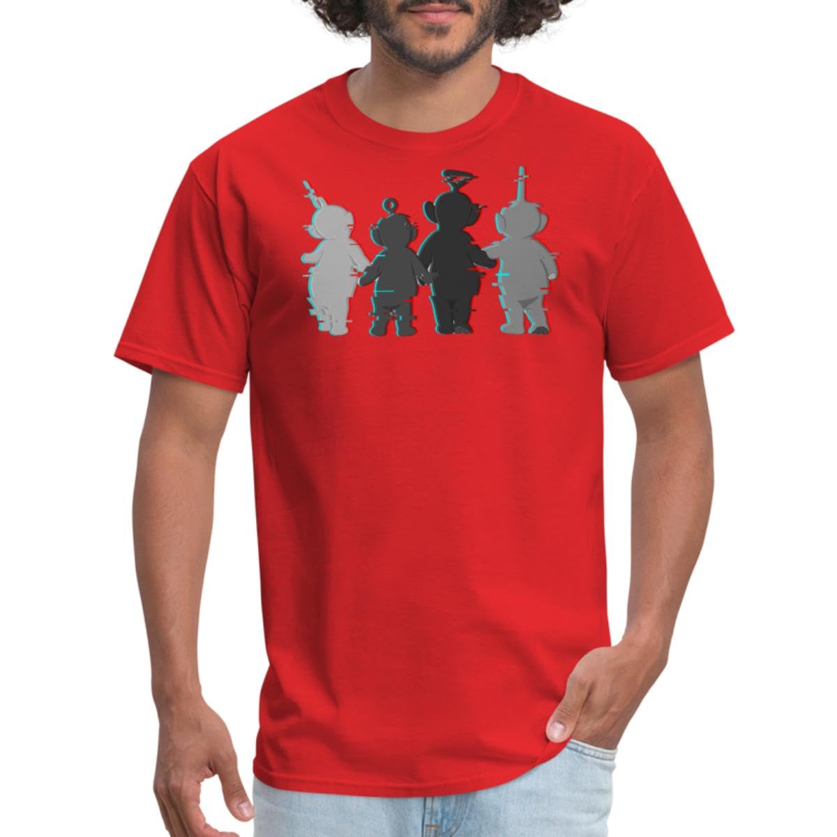 SpreadshirtTeletubbies Cool Design with Static Effect Men's T-Shirt