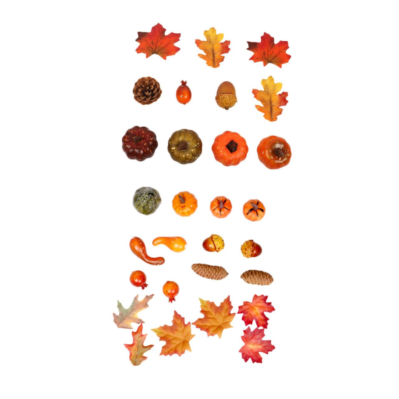 Cabilock 2 Sets Artificial Pumpkin Acorn Pine Props Photo Props Pumpkin Acorn Props Maple Leaf Props Maple Leaf Ornaments Autumn Artificial Props Simulated Pumpkin Maple Leaf Model